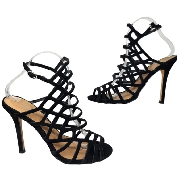 Express Caged Strappy High Heels Size 10 NWT