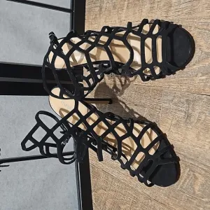 Express Caged Strappy High Heels Size 10 NWT