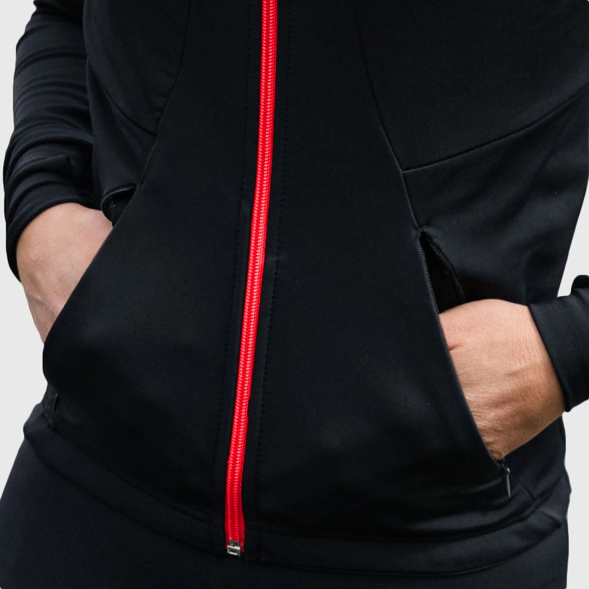 Fdx Men's & Boy's Set Arch Thermal Roubaix Long Sleeve Cycling Jersey & Cargo Bib Tights - Red