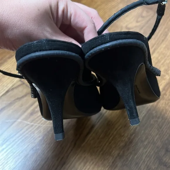 FERRAGAMO Cygnus Suede Mules Size 6