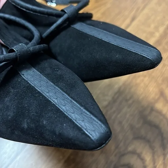 FERRAGAMO Cygnus Suede Mules Size 6