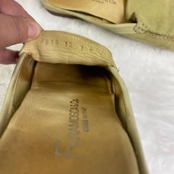 Fieramosca‎ &amp; Co Made In Italy Suede Mules Slides, size 7