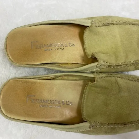 Fieramosca‎ &amp; Co Made In Italy Suede Mules Slides, size 7