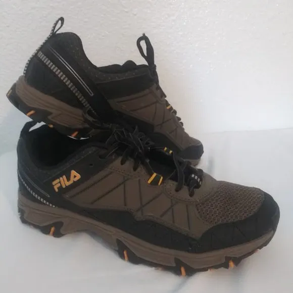 Fila Men's size 9 brown, black and yellow at Peake 20 Trail Running Shoes