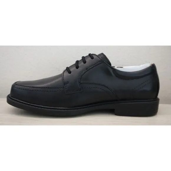 Florsheim 16623-001 Kids' Sz 6W Black Leather Billings Jr. II  Moc Toe Oxfords