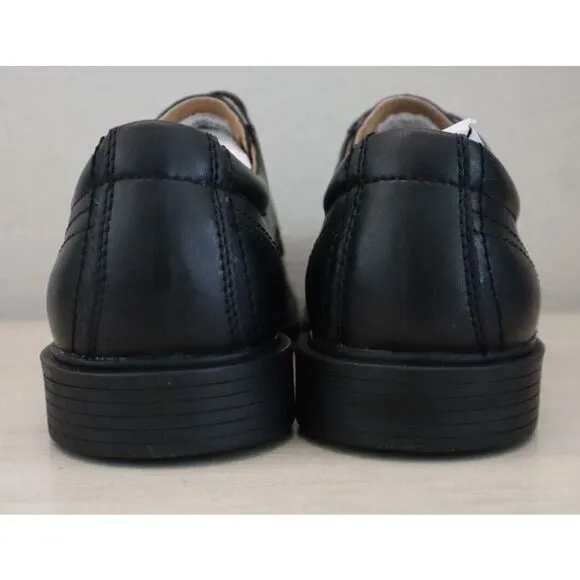 Florsheim 16623-001 Kids' Sz 6W Black Leather Billings Jr. II  Moc Toe Oxfords