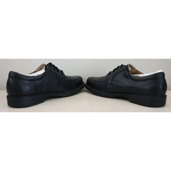 Florsheim 16623-001 Kids' Sz 6W Black Leather Billings Jr. II  Moc Toe Oxfords