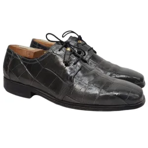Florsheim Barletta Men's Gray Crocodile Alligator Print Dress Oxfords Size 9.5D