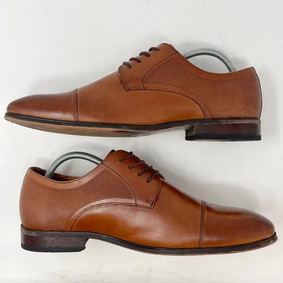 Florsheim Brown Leather Calipa Cap Toe Oxfords Mens Size 9
