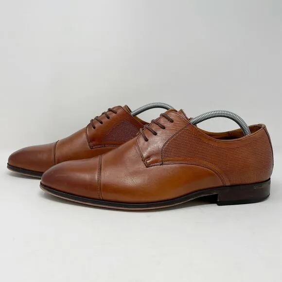 Florsheim Brown Leather Calipa Cap Toe Oxfords Mens Size 9