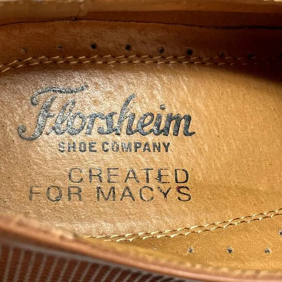 Florsheim Brown Leather Calipa Cap Toe Oxfords Mens Size 9