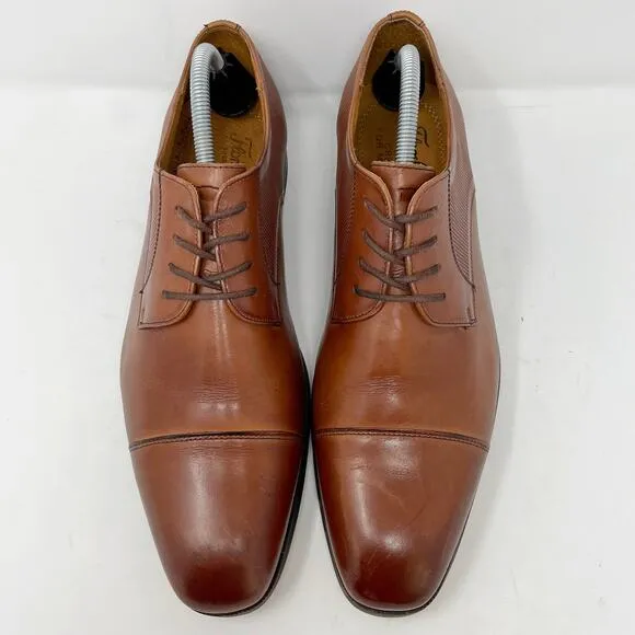 Florsheim Brown Leather Calipa Cap Toe Oxfords Mens Size 9