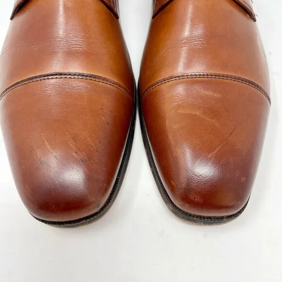 Florsheim Brown Leather Calipa Cap Toe Oxfords Mens Size 9