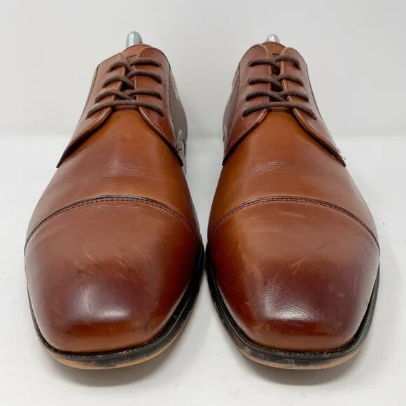 Florsheim Brown Leather Calipa Cap Toe Oxfords Mens Size 9