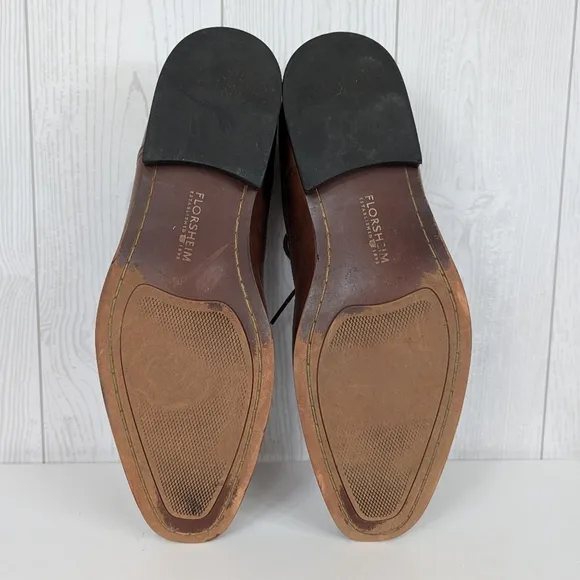 Florsheim Brown Leather Dress Shoes Men's Size 8D Oxford Cap Toe Shoes