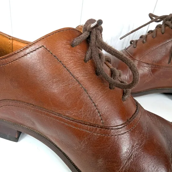 Florsheim Brown Leather Dress Shoes Men's Size 8D Oxford Cap Toe Shoes