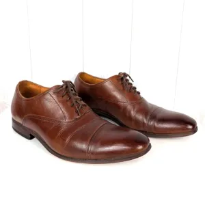 Florsheim Brown Leather Dress Shoes Men's Size 8D Oxford Cap Toe Shoes