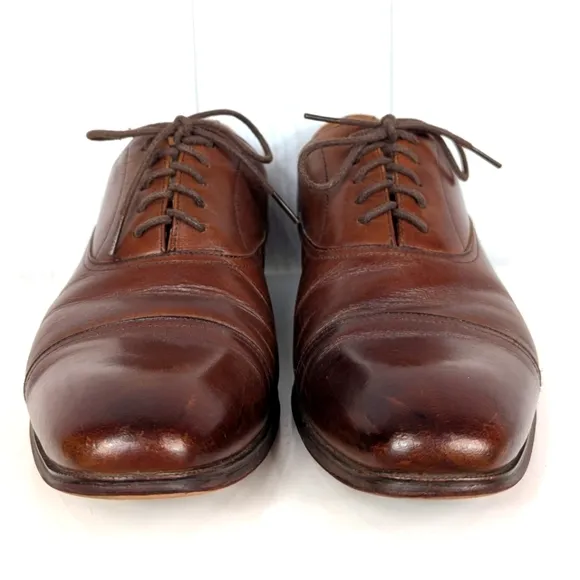 Florsheim Brown Leather Dress Shoes Men's Size 8D Oxford Cap Toe Shoes