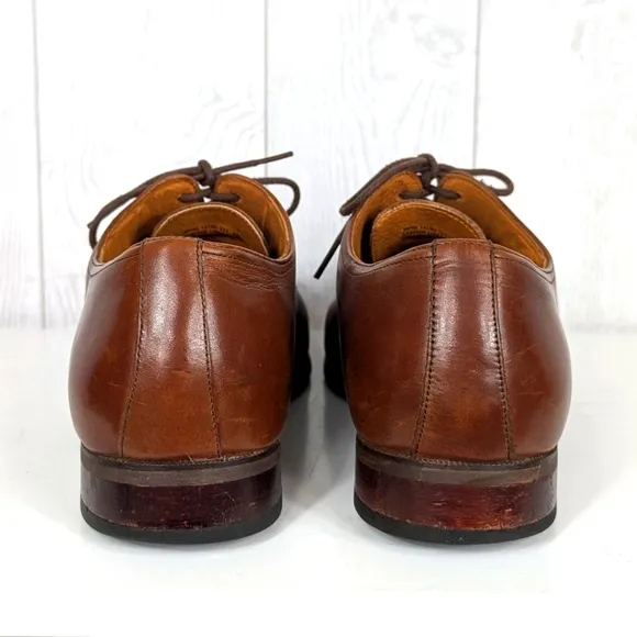 Florsheim Brown Leather Dress Shoes Men's Size 8D Oxford Cap Toe Shoes