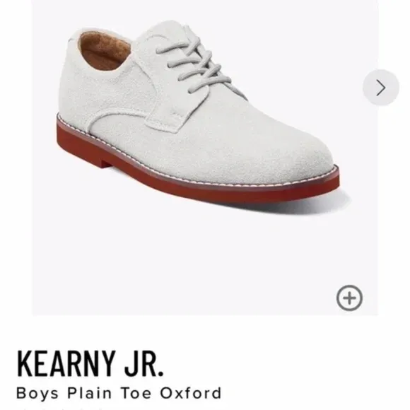 Florsheim Kearny Jr. Boys Plain Toe Oxfords NWOT