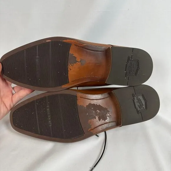Florsheim Mens Leather Jackson Cap Toe Oxfords Size 9D Cognac Modern Corpcore