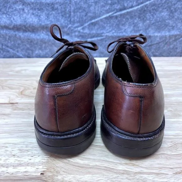 Florsheim Shoes Oxfords Mens 11B Brown Imperial Leather Original Sole 93603 VTG