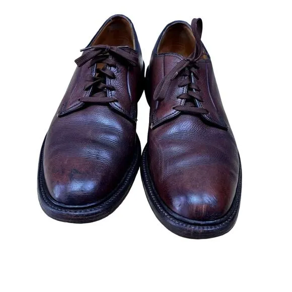 Florsheim Shoes Oxfords Mens 11B Brown Imperial Leather Original Sole 93603 VTG