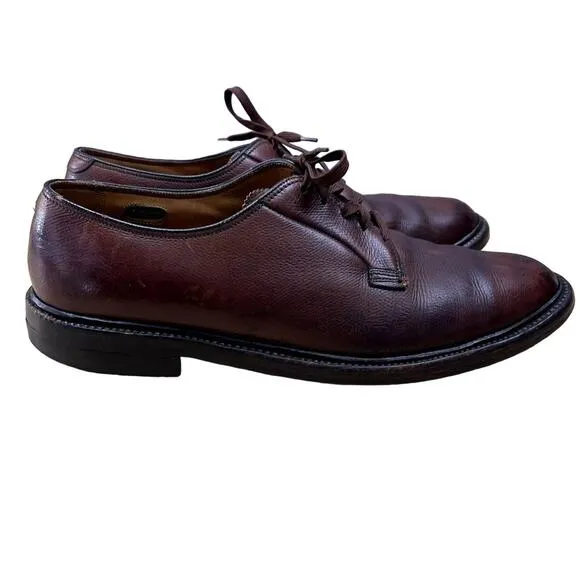 Florsheim Shoes Oxfords Mens 11B Brown Imperial Leather Original Sole 93603 VTG