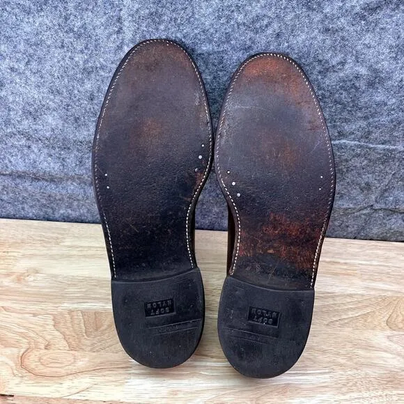 Florsheim Shoes Oxfords Mens 11B Brown Imperial Leather Original Sole 93603 VTG