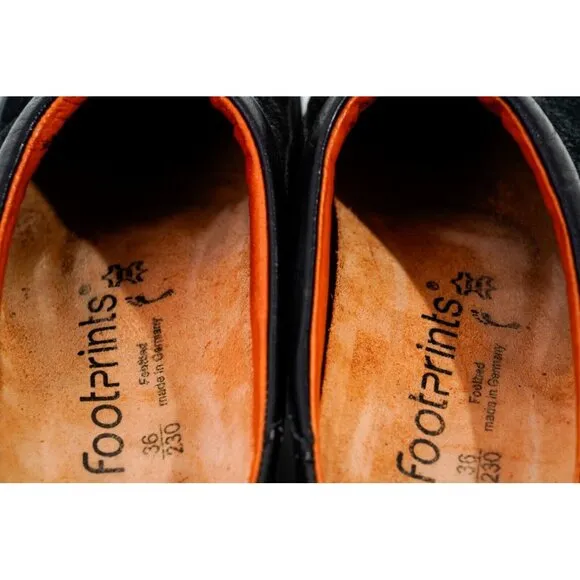 Footprints By Birkenstock Suede Leather Mules Women's Sz 36 EU / 5 - 5.5 US...