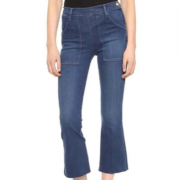 Frame Denim Cropped Le Flare de Francoise in Sunnyslope