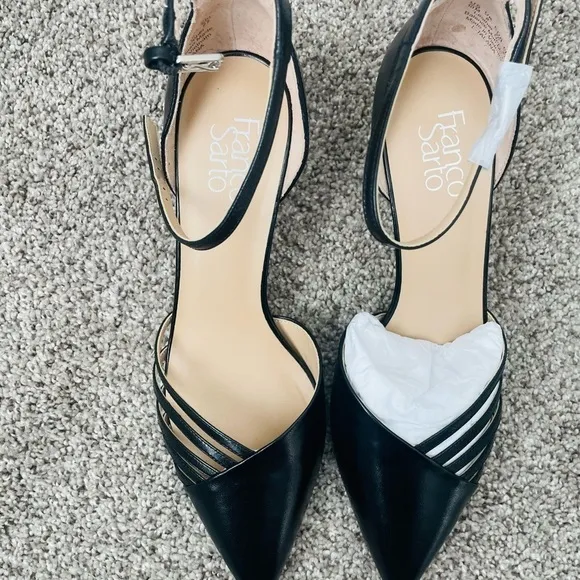 Franco Sarto Talana Black Pointed Heels NEW