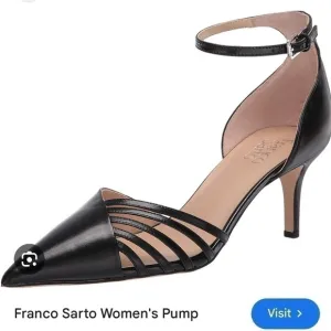 Franco Sarto Talana Black Pointed Heels NEW