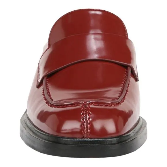 Franco Sarto Women’s Georgie Square Toe Mules in the Size 9M in Claret Color