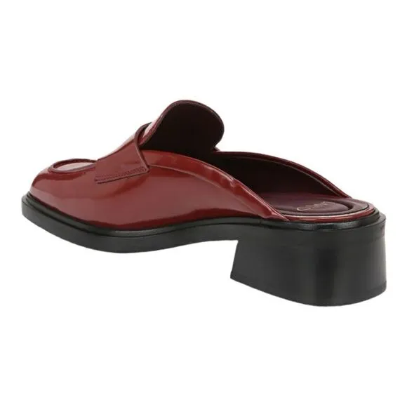 Franco Sarto Women’s Georgie Square Toe Mules in the Size 9M in Claret Color