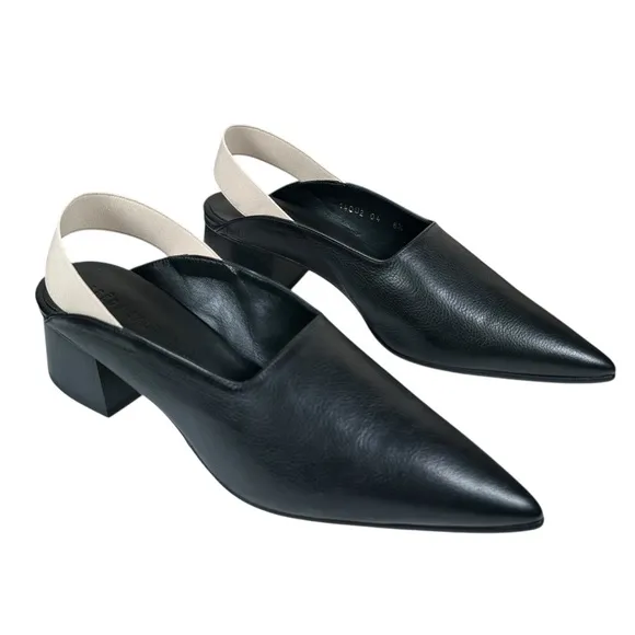 FREDA SALVADOR Ola Leather Pointed Toe Mules