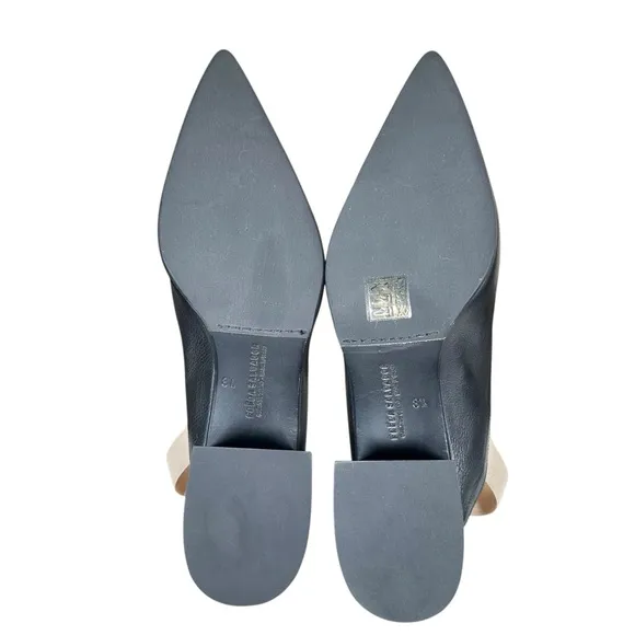 FREDA SALVADOR Ola Leather Pointed Toe Mules
