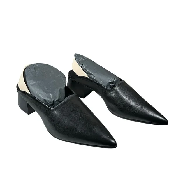 FREDA SALVADOR Ola Leather Pointed Toe Mules