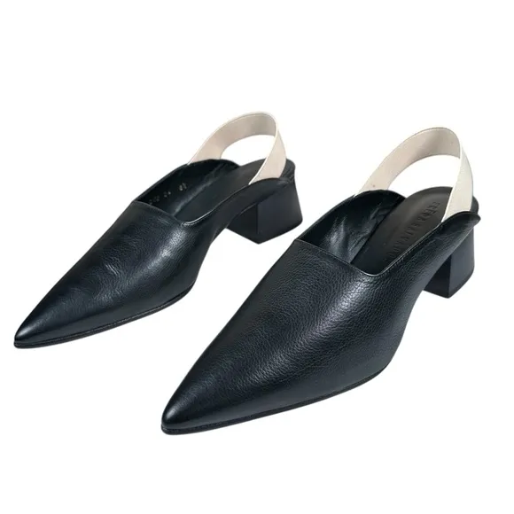 FREDA SALVADOR Ola Leather Pointed Toe Mules