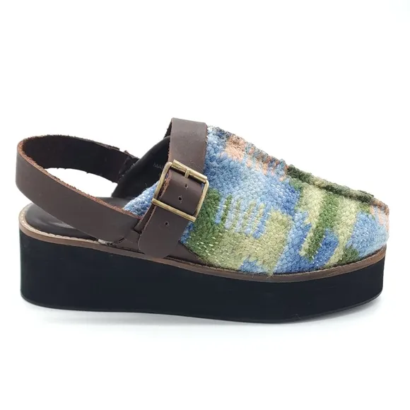 Free People Astrid Clog Platform Mule Stargazer Boho Slingback Women's Size 8.5