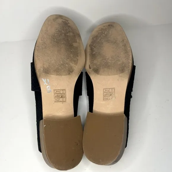Free People At Ease Snakeskin Suede Leather Slip On Mules