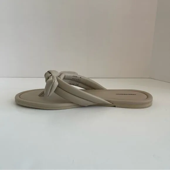 FREE PEOPLE Bow Sandal Brynn Gray Tan Neutral
