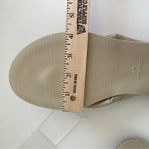 FREE PEOPLE Bow Sandal Brynn Gray Tan Neutral