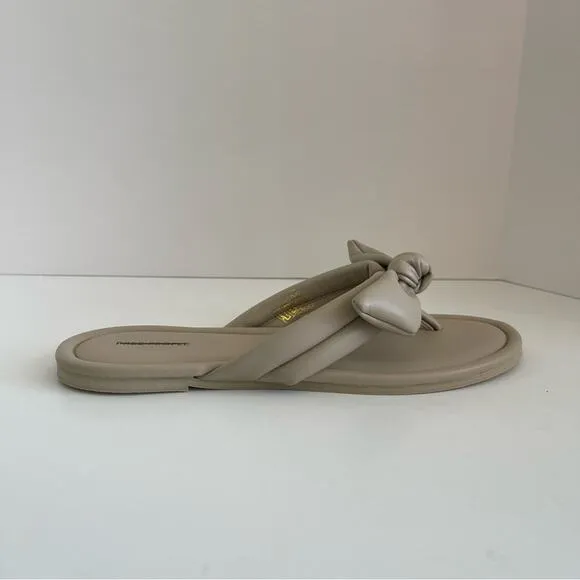 FREE PEOPLE Bow Sandal Brynn Gray Tan Neutral