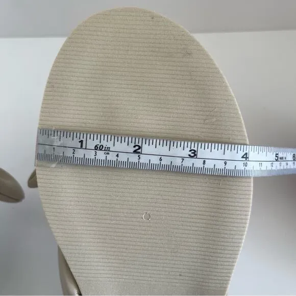 FREE PEOPLE Bow Sandal Brynn Gray Tan Neutral