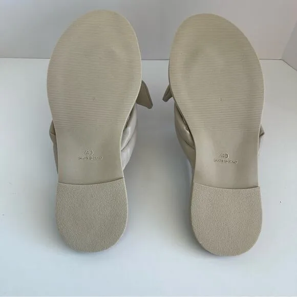 FREE PEOPLE Bow Sandal Brynn Gray Tan Neutral