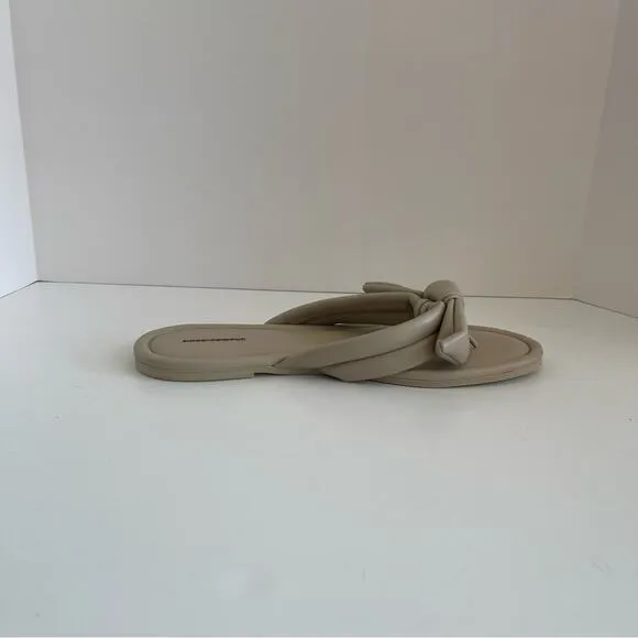 FREE PEOPLE Bow Sandal Brynn Gray Tan Neutral