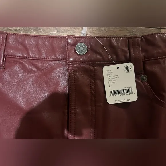 Free People City Slicker Vegan Maxi Skirt