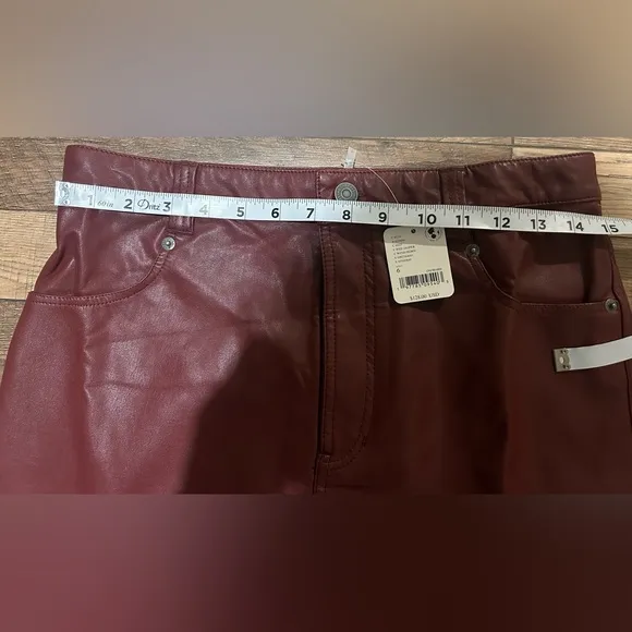 Free People City Slicker Vegan Maxi Skirt