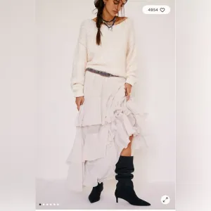 Free People Clementine Maxi Skirt in Ivory (white) Size S. NWT